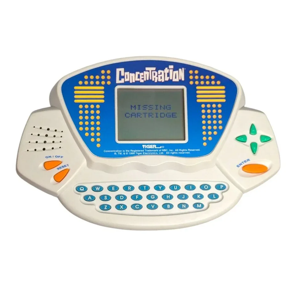 Vintage 1990s Tiger Electronics Concentration Handheld Electronic Game - WORKS